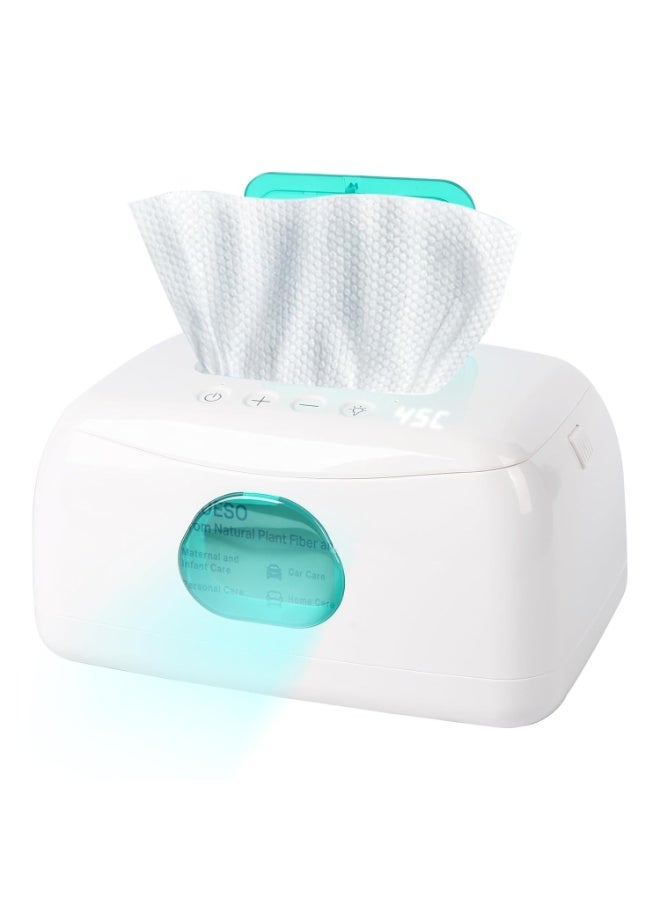 Gonice Baby Wipe Warmer with 16-Level Precision Heating, Portable USB-Powered Wet Wipe Warmer, Auto-Lift Spring Wet Wipes Dispenser, Gentle 45°-60° Diaper Wipes Warmer for Diaper Changes, Home & Travel Use - Image 1